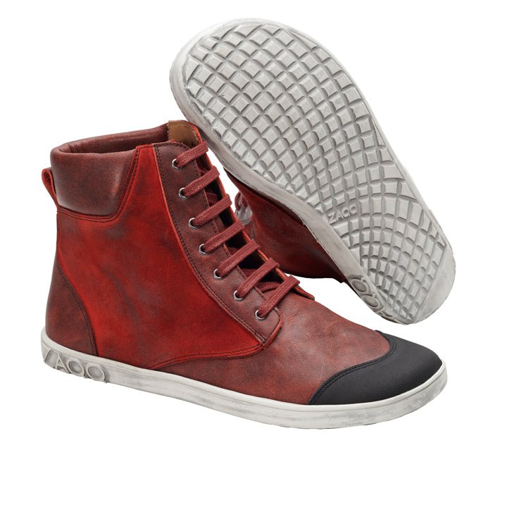 CHICAQO Red - ZAQQ Barfußschuhe