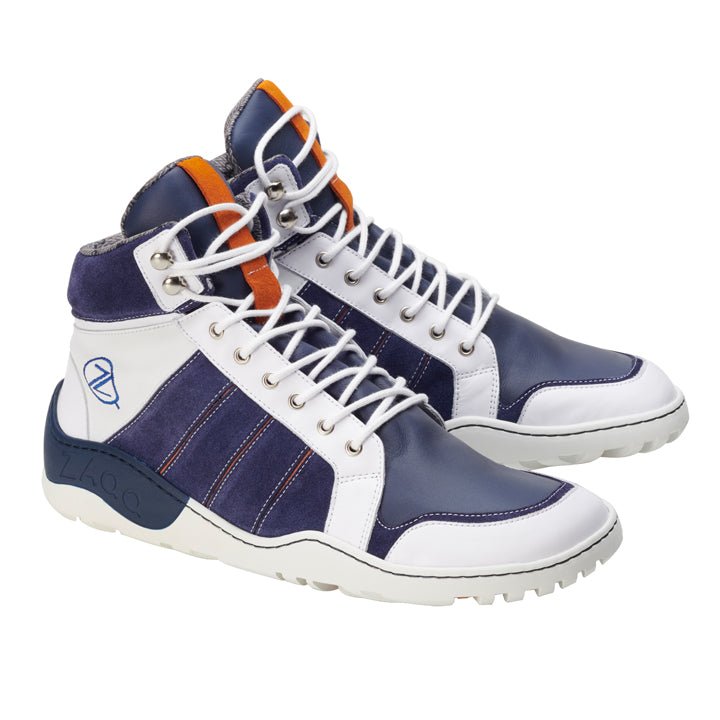 Q2 Blue White Waterproof - ZAQQ Barfußschuhe