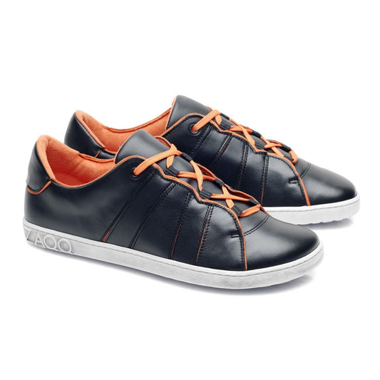 QQQ Low Black Orange - ZAQQ Barfußschuhe