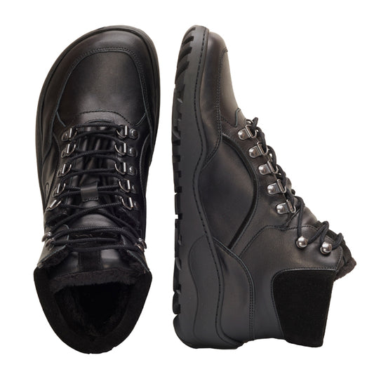 TERRAQ Black Winter Waterproof - ZAQQ Barfußschuhe