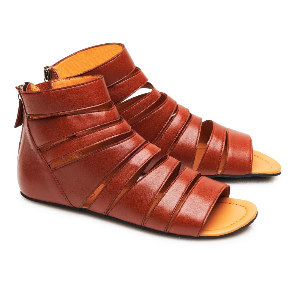 GLADIQ Cognac - ZAQQ Barfußschuhe