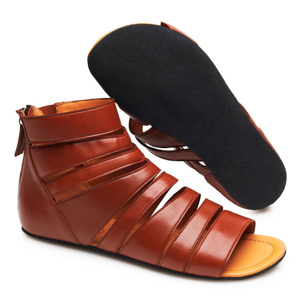 GLADIQ Cognac - ZAQQ Barfußschuhe