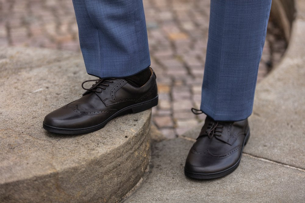 Briq brogue marrón oscuro