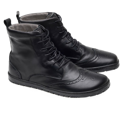 Quintic brogue negro impermeable