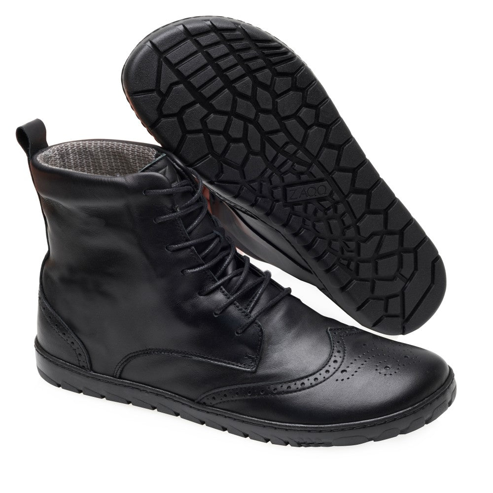 Quintic Brogue Black Waterproof