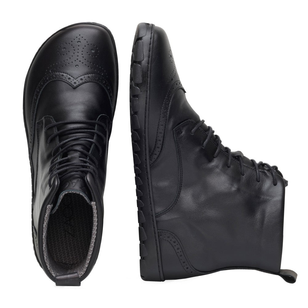 Quintic Brogue Black Waterproof