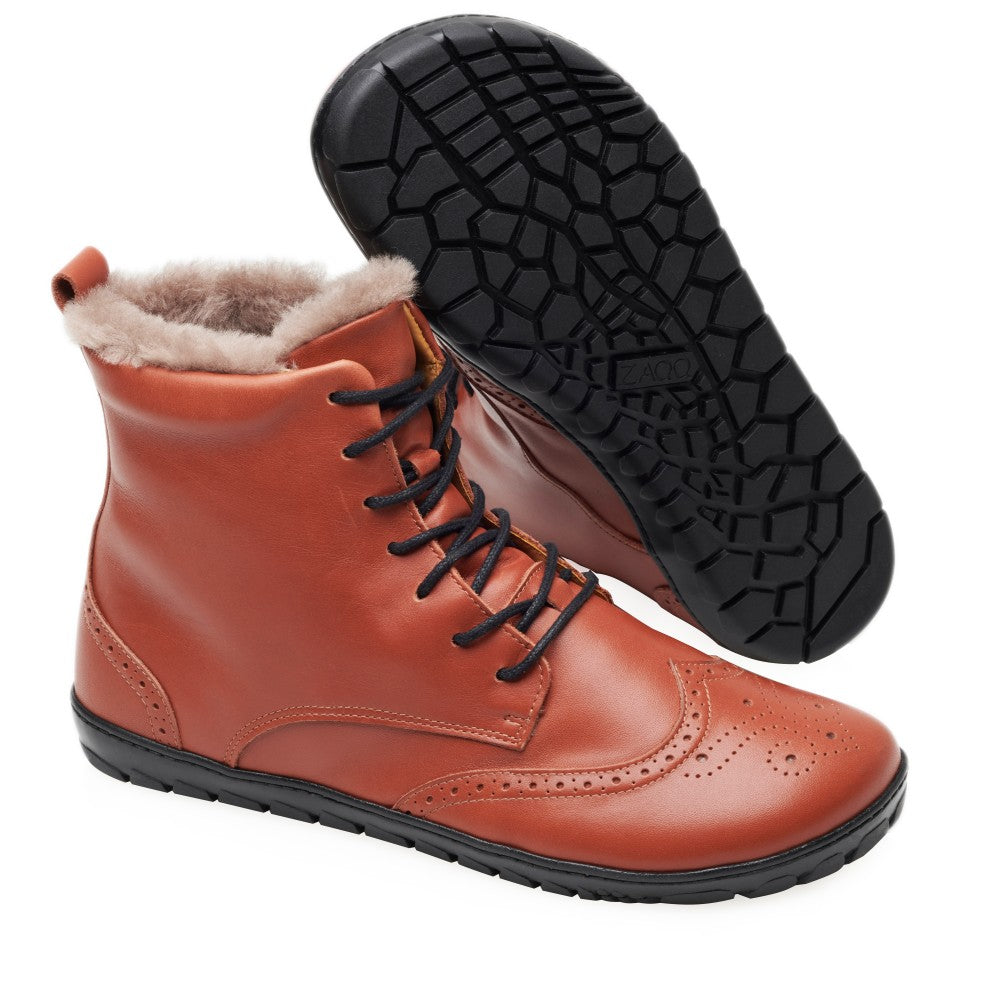 Quintic Winter Brogue Cognac