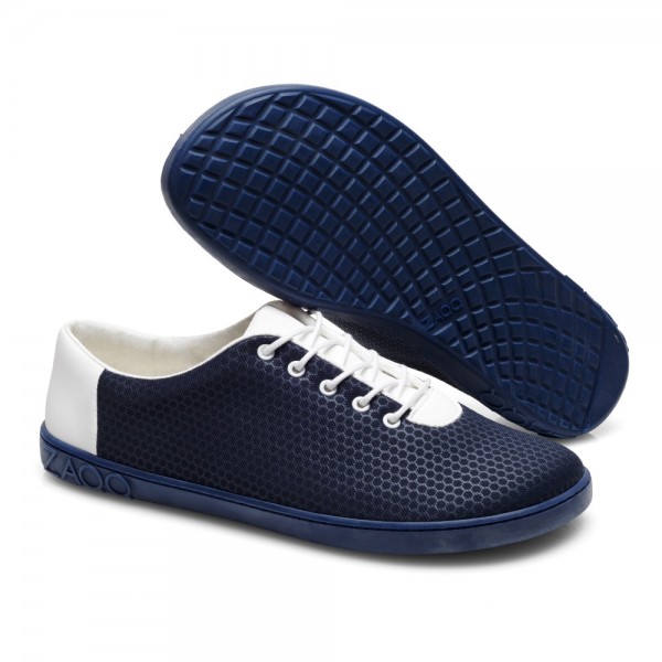 Stylish blue sneakers: QARO Mare | ZAQQ Barefoot Shoes | Handmade ...