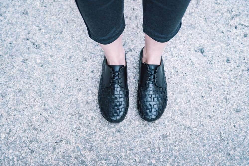 IQON Plait Black - Woman Barefoot Shoe | Handmade Barefoot Shoes from ...