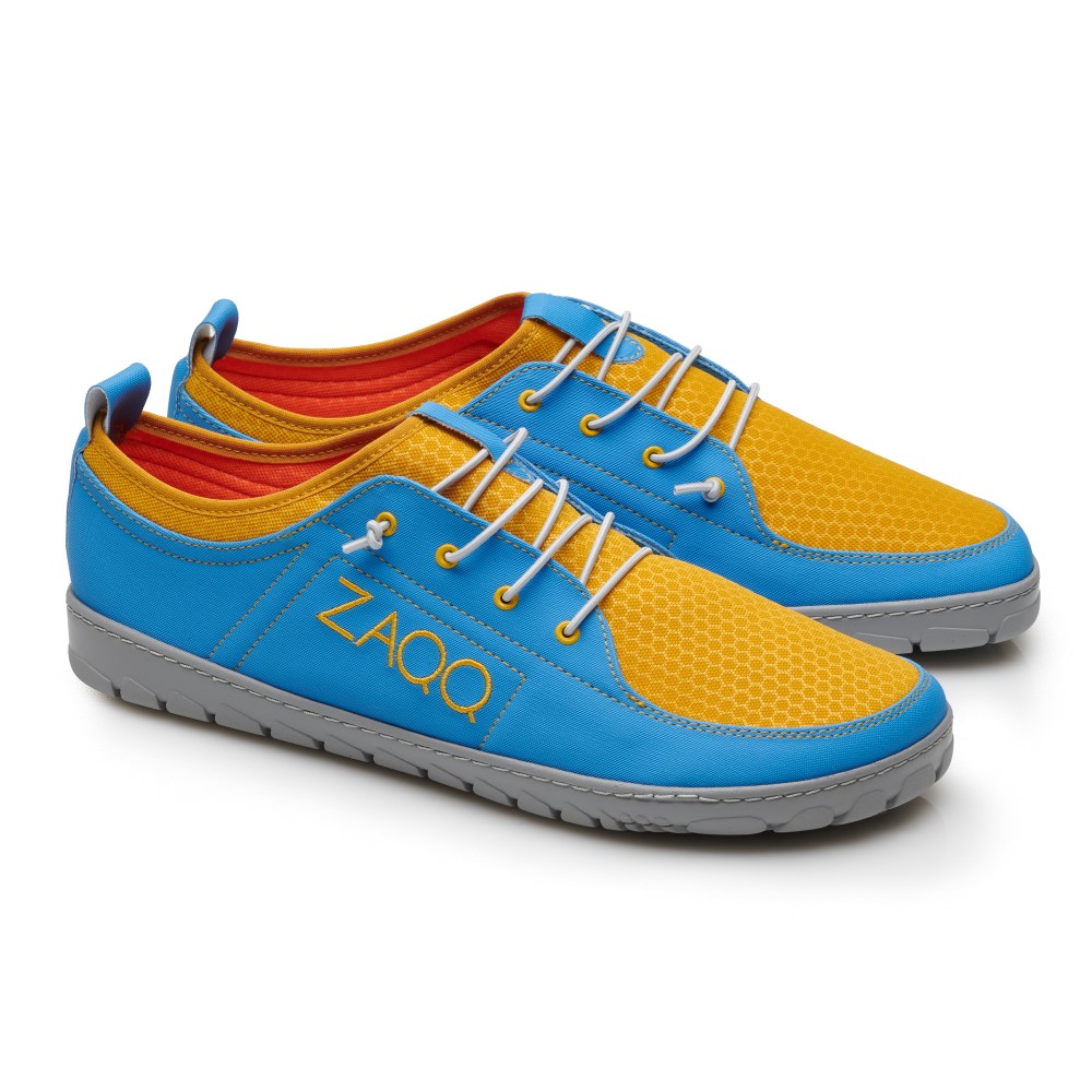 Shoes | Orange Barefoot Shoes Blue SQY | Barefoot Handmade Comfortable Sneaker: from Germany ZAQQ